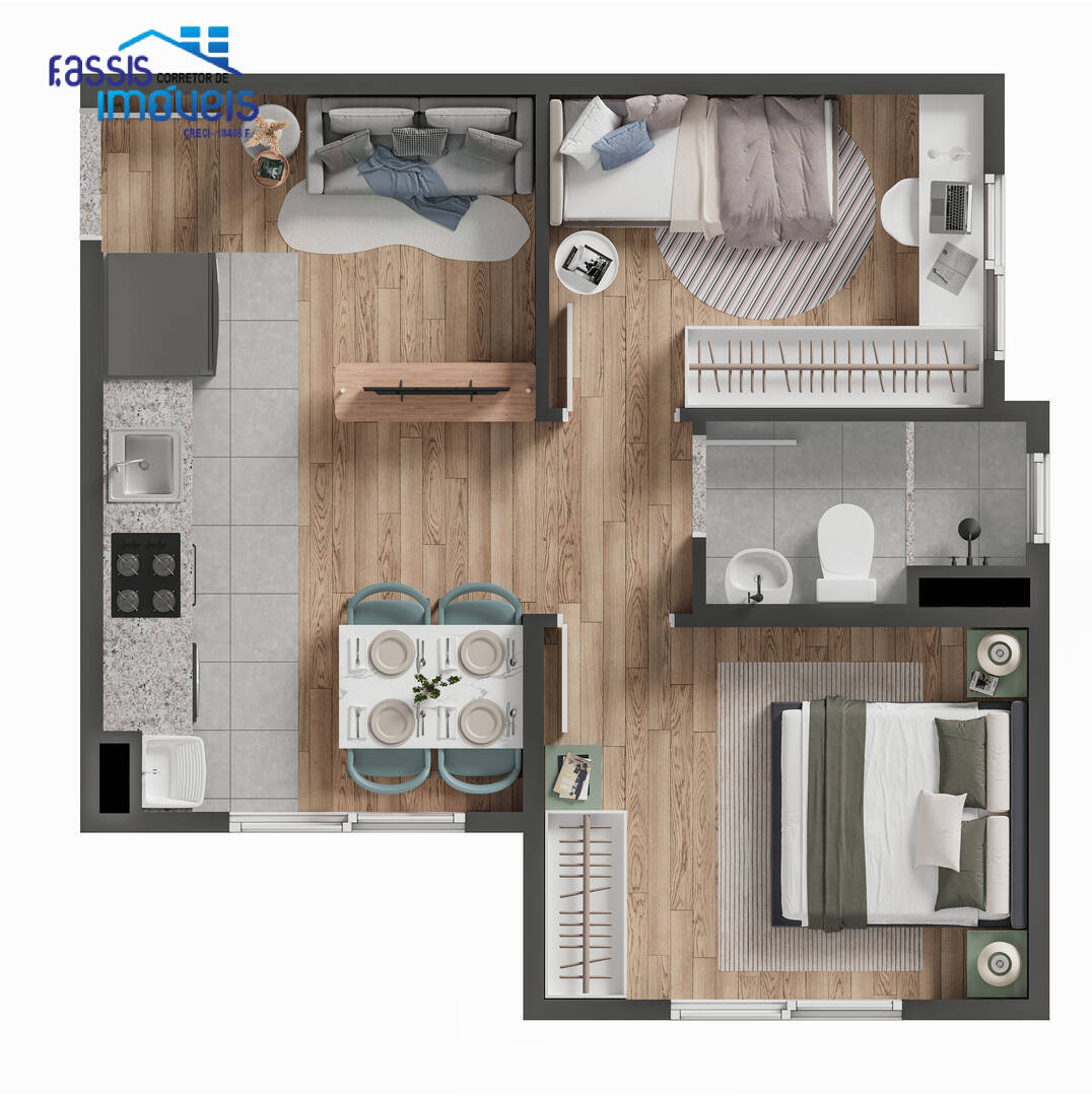 Apartamento à venda com 2 quartos, 36m² - Foto 10